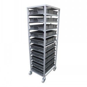 Euro Box Trolley with 10 x 20L Euro Boxes